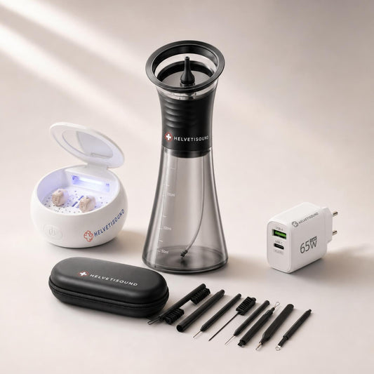 Complete Care Pack — Borealsound UV station, ear cleaner, 8-piece kit and 65W charger
