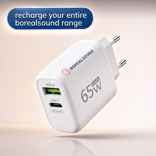 65W Fast Charger — Charge Your Whole Borealsound Lineup